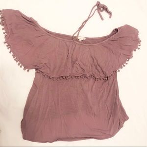 Purple off the Shoulder Top
